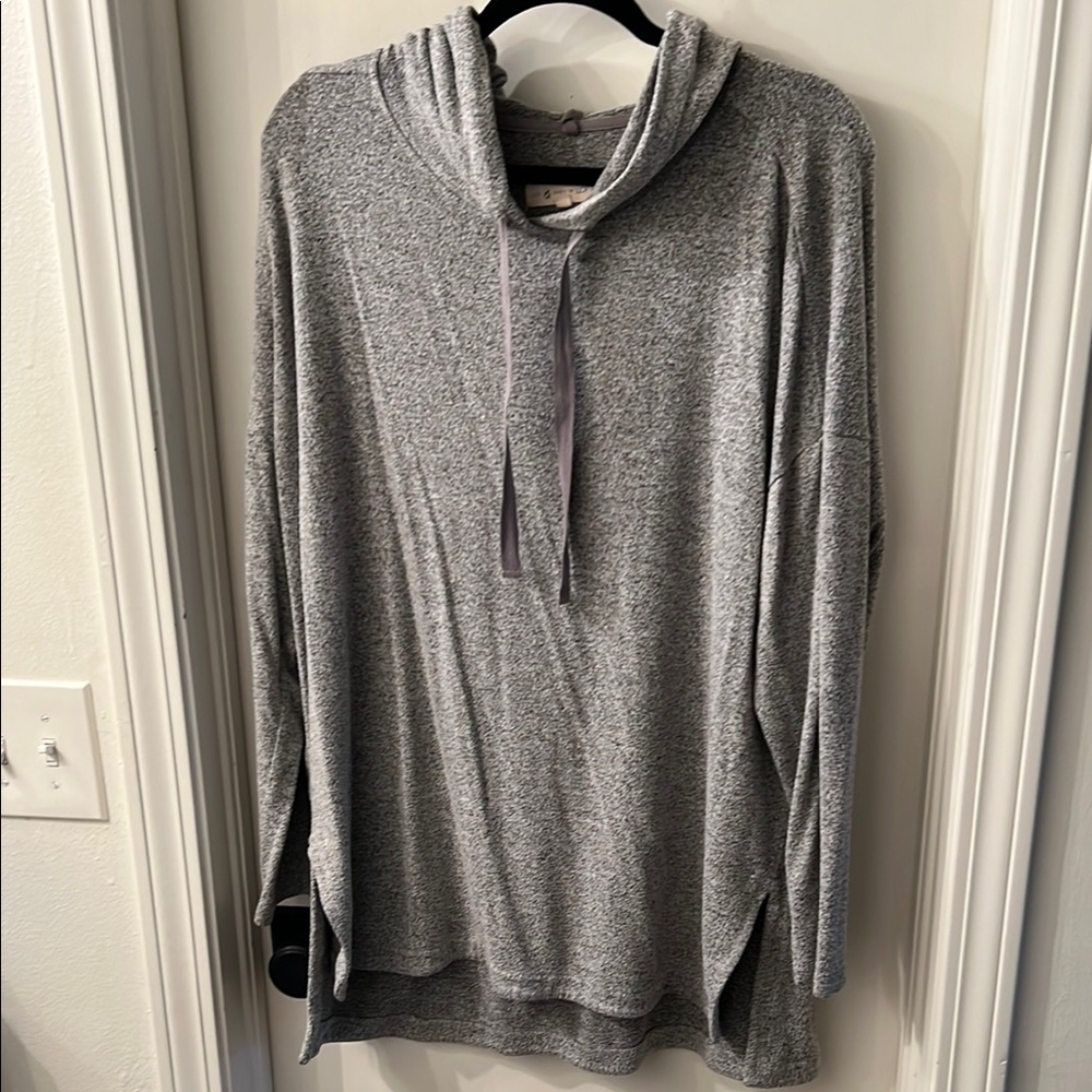 Lou & Grey Gray Hoodie Sweatshirt
